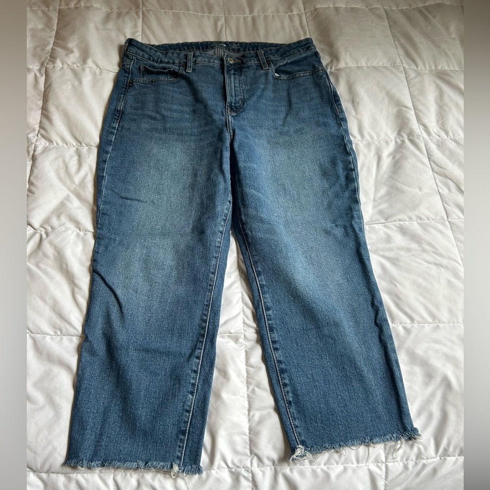 Old Navy Women's Straight Leg Jeans - Blue